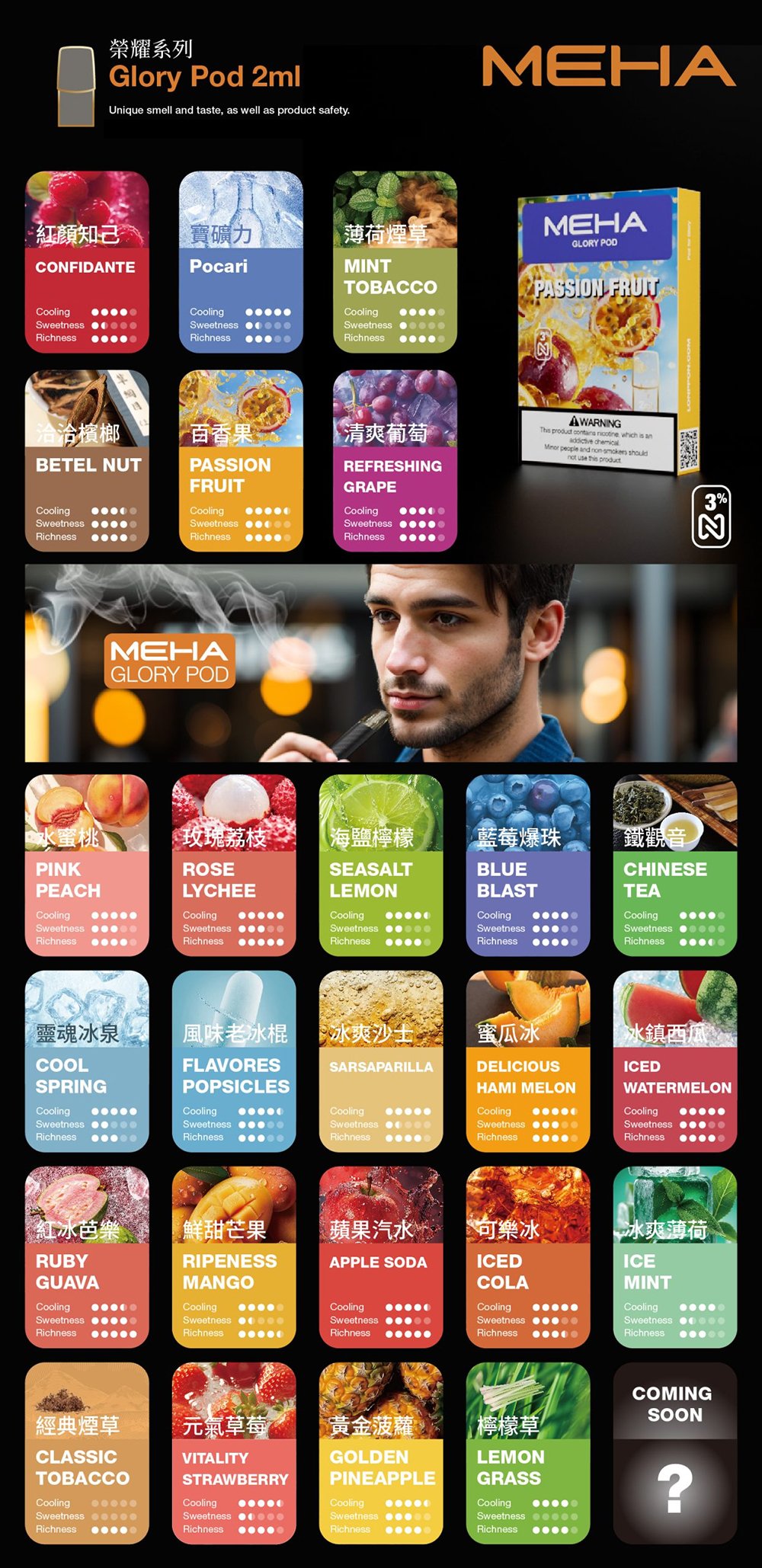 魅嗨 MEHA 一代通用煙彈 專業級 2.0ml 規格 釋放渾厚且飽滿的豐盈煙氣 確保每一口皆綻放恆久層次 定義高性價比標準 台灣現貨:圖片 2