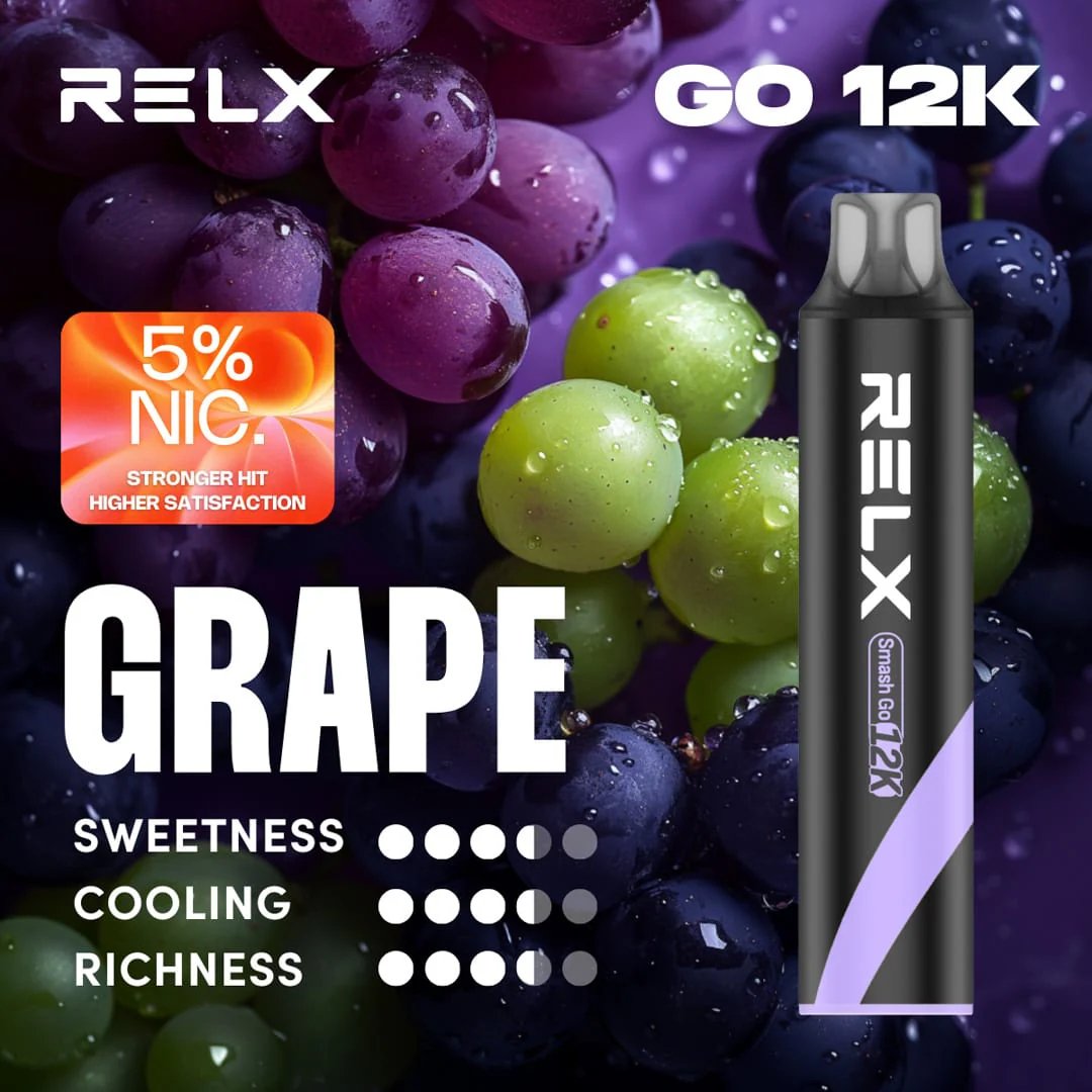 RELX Smash Go 12000 5% 強勁擊喉感如墨林霧影般深邃 以 15ml 震撼油量 演繹深沉尊貴的解癮美學 搭載 400mAh 閃充核心 台灣現貨:圖片 2