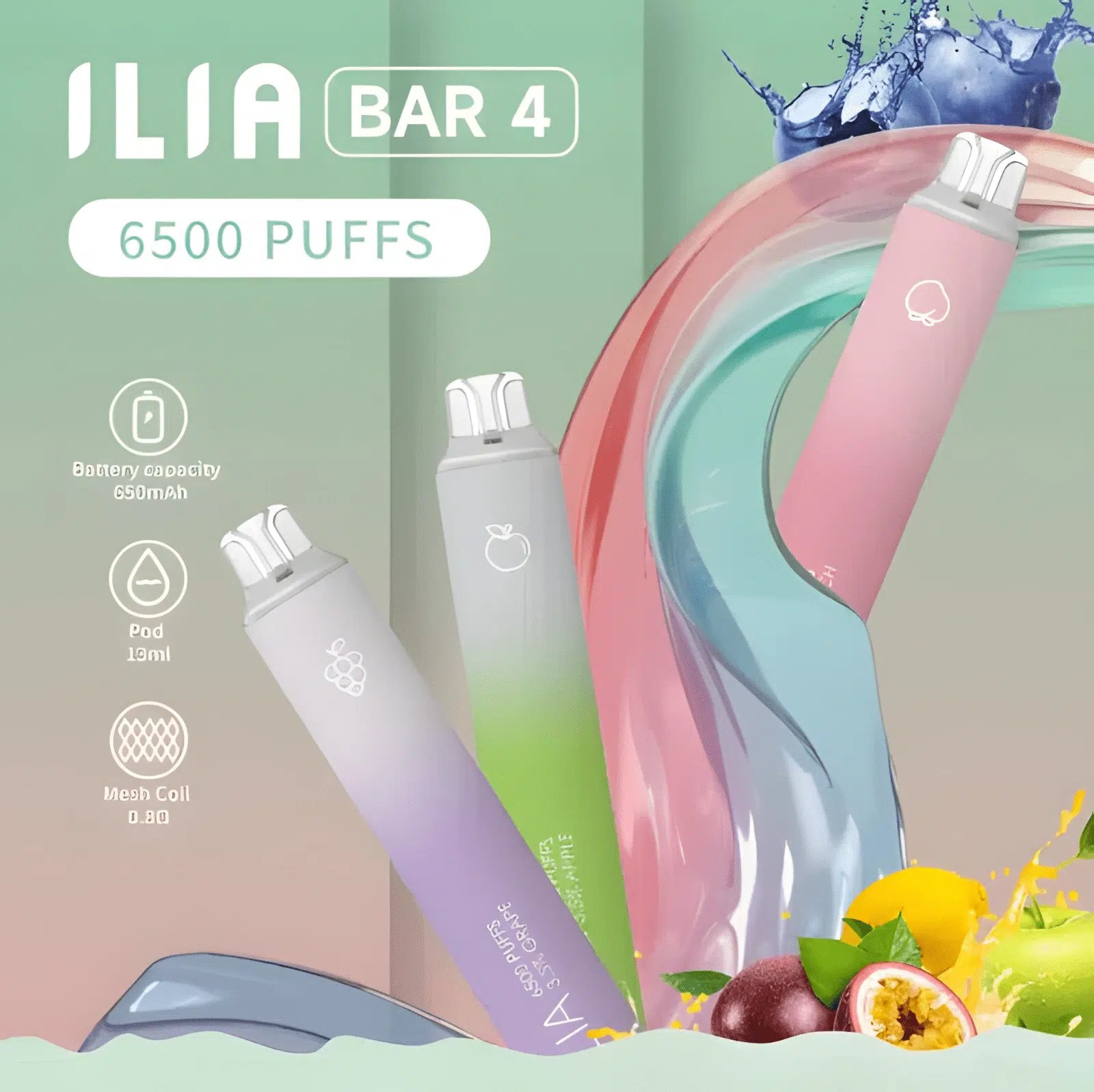 哩亞 ILIA Bar4 6500口抛棄式 讓戰力秒速回血 告別電力焦慮的長效型口糧 10ml 豪邁規格挑戰續航巔峰 台灣現貨秒發:圖片 3